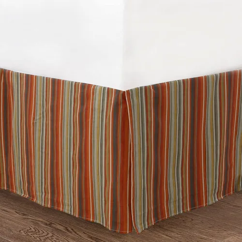 Miniatura 5 de Cozy Line - Juego de cama de 6 piezas, ropa de cama reversible de algodón reversible con falda de cama, fundas a juego, almohada decorativa