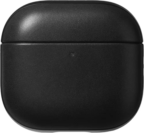 Nomad Funda para AirPods 4 en Cuero Negro Nomad, Funda para AirPods 4, Compatible con Air Pods 4, Compatible con Carga Qi y MagSafe