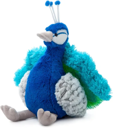 Miniatura 4 de The Petting Zoo Peluche de pavo real, regalos para niños, animales salvajes del zoológico Onez, juguete de peluche de pavo real de 12 pulgadas