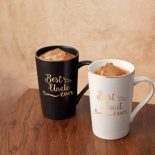 Miniatura 3 de Cabtnca Regalo para Tía y Tío, Mejor Taza de Tía y Tío, Regalos de Cumpleaños Navidad Día de la Madre Día del Padre para Tías y Tíos de Sobrina