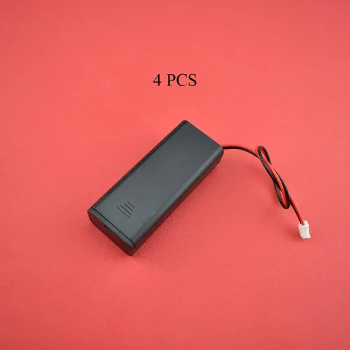 Miniatura 6 de HAHIYO 2 soportes de batería AAA con conector JST, suministro portátil, intercambio rápido, tapas de forma segura, conveniente interruptor