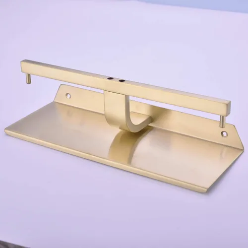 Miniatura 4 de TRUSTMI Soporte de papel higiénico de doble rollo con estante para teléfono, dispensador de papel de seda de acero inoxidable 304, a prueba