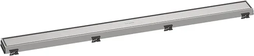 Miniatura 16 de hansgrohe RainDrain Match - Drenaje de ducha lineal para 23 5/8 pulgadas, con marco de altura ajustable en cromo, drenaje rectangular de acero