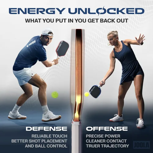 Miniatura 3 de JOOLA Pro V Pickleball Paddle - 14mm/16mm - Raw Carbon Fiber Textured Surface - Enhanced Frame & Propulsion Core, USAPA & UPA-A Certified, NFC Chip