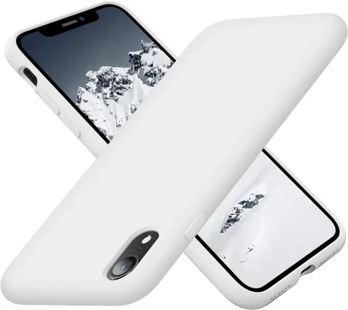 Cordking - Carcasas para iPhone XR, de silicona muy delgada, a prueba de golpes, con forro de microfibra suave a prueba de rayones, de 6.1 pulgadas
