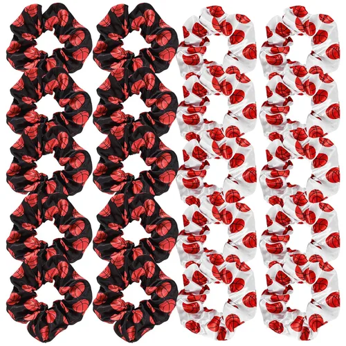 Miniatura 8 de Paquete de 20 coleteros de satén negro para mujer, lazos para el cabello grueso, bonitos coleteros con lazo para niñas, 20 accesorios para el cabello