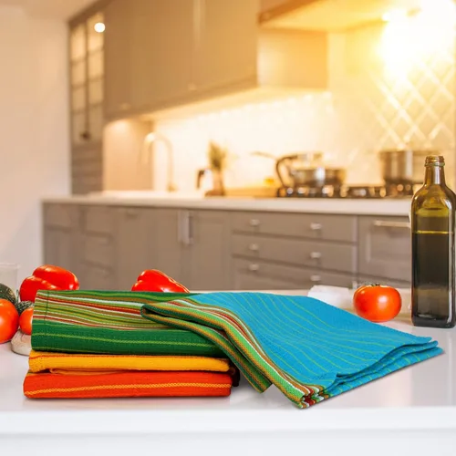 Miniatura 5 de Urban Villa Toallas de cocina 100% algodón para cocina (juego de 4) paños de cocina de 20 x 30 pulgadas, altamente absorbentes, juego de ropa de 002