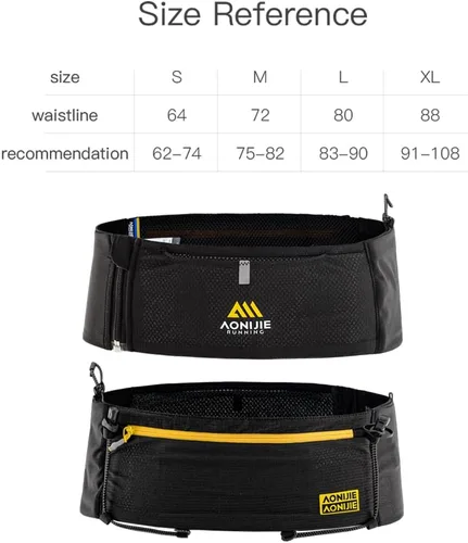 Miniatura 3 de ICE FLAME Cinturón para correr, fitness y correr para mujeres y hombres, paquete de banda de cintura para llaves de teléfono, cinturón