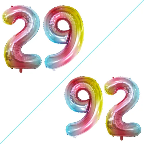 Miniatura 171 de Goer, conjunto de globos de papel aluminio para decoraciones de cumpleaños, globos de las letras de feliz cumpleaños y de números Oro