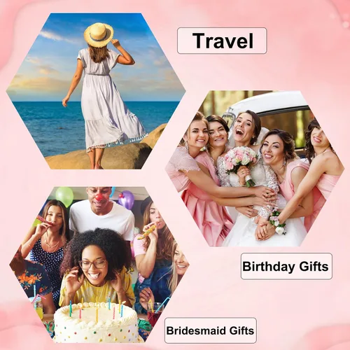 Miniatura 6 de Regalo de Navidad para mujeres y niñas, joyero de viaje, mini joyero, organizador de joyas pequeño, regalos para adolescentes, niñas, regalos