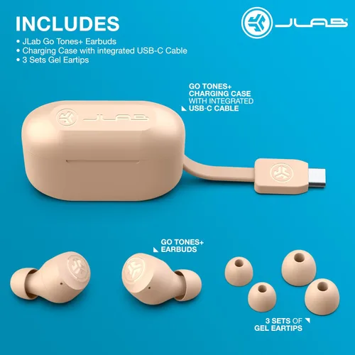 Miniatura 95 de JLab Go Air Pop+ Auriculares Verdaderamente Inalámbricos, Auriculares Intraaurales, Auriculares Bluetooth, 35H de Tiempo de Reproducción, Menta