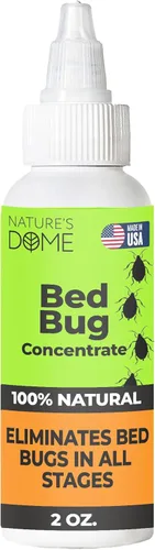Nature's Dome Concentrado de chinches de cama, hace 16 onzas mata insectos y ácaros en aerosol con 100% de eficacia matar, destruye huevos y cepas