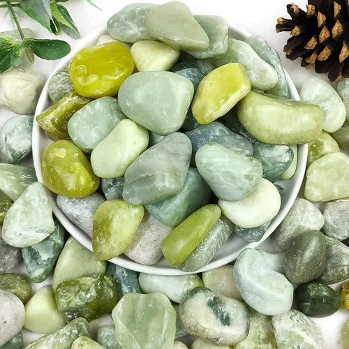 Miniatura 12 de YISZM - Piedras negras para plantas, 2 libras, rocas naturales de río pulidas de 1-2 pulgadas de alto para paisajismo, piedras decorativas
