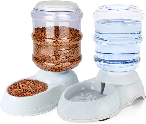 Miniatura 9 de Comederos automáticos para perros - Dispensador de comida por gravedad de 3 galones de capacidad para perros grandes y gatos