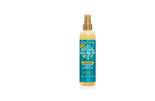 Creme of Nature Pure Honey Scalp Refresh acondicionador sin enjuague, con aloe vera, menta y miel, desenreda e hidrata el cabello y el cuero