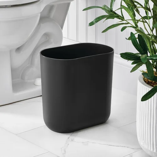 Miniatura 3 de iDesign Cade - Juego de limpieza para inodoro Cubo de basura para dormitorio, oficina, escritorio, dormitorio