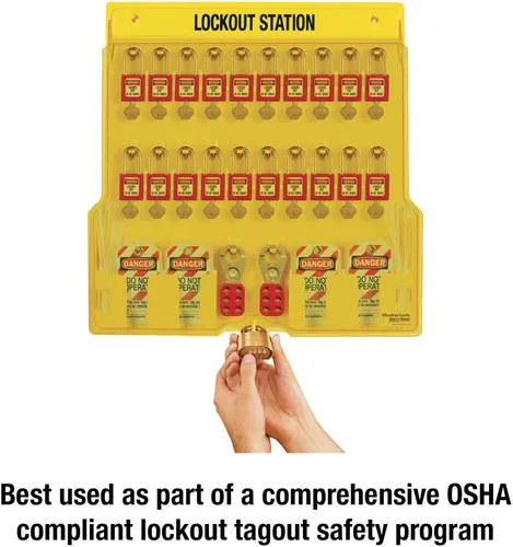 Miniatura 2 de Master Lock 1484BP410 Lockout Tagout Estación de candado