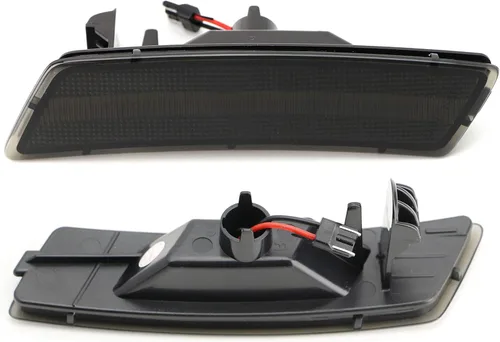 Miniatura 8 de iJDMTOY Kit de luz de marcador frontal frontal LED ámbar con lente ahumada europea compatible con Volkswagen 2018 en adelante Tiguan, escarabajo