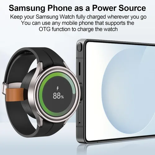 Miniatura 5 de Cargador de reloj Samsung para Samsung Galaxy Watch 8 7 Ultra 6 5 4 Watch8 Classic 3.5W magnético portátil Galaxy Smartwatch cargador USB C