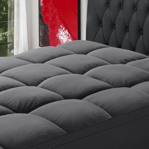 Sopat Cubrecolchón de tamaño Queen, extragrueso, de 8 a 21 pulgadas, bolsillo profundo, relleno alternativo suave, protector de colchón, 60 x 80