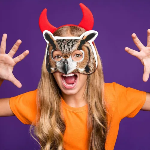 Miniatura 2 de 32 máscaras faciales de animales de safari monstruo para niños, monstruo, selva, bosque, zoológico, animales, máscaras de dibujos animados