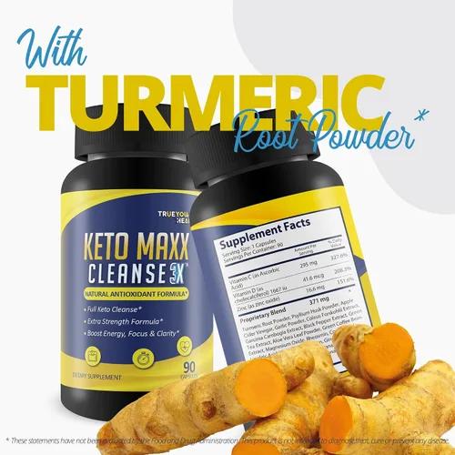 Miniatura 5 de Keto Maxx Cleanse 3X - Limpiador apto para dietas cetogénicas - Suministro para 90 días - Apoyo de limpieza y desintoxicación - Ayuda a eliminar