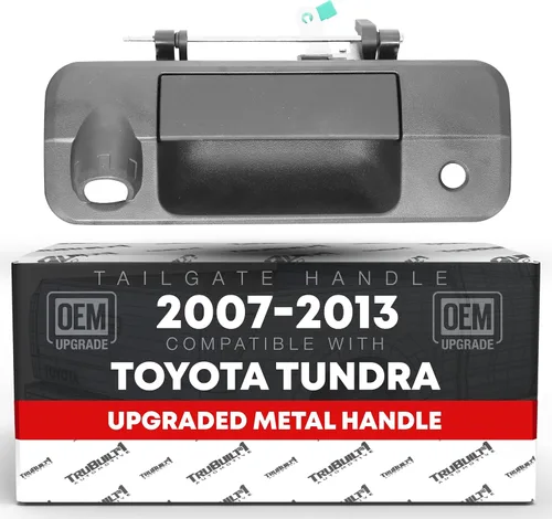 Reemplazo del montaje de la manija del portón trasero, metal mejorado, compatible con Toyota Tundra 2007-2013, pestillo exterior para portón