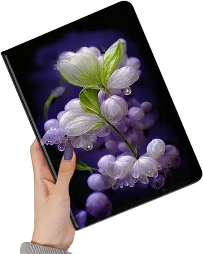 Miniatura 48 de kaidisen Funda de flores compatible con iPad de 9.7 pulgadas, 6ª y 5ª generación, iPad Air/Air 2, diseño de flores, ilustración floral con soporte