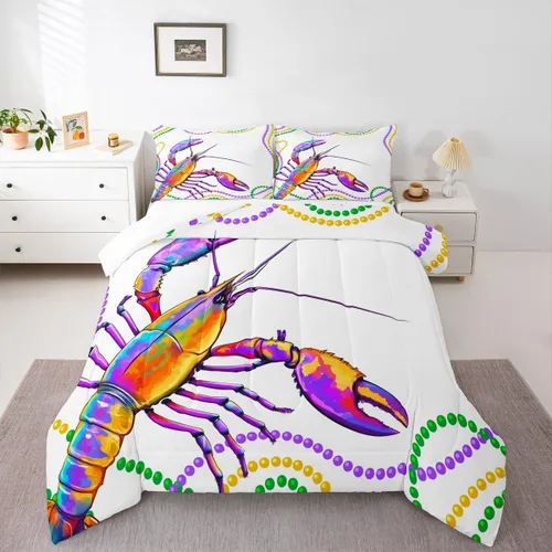 Miniatura 11 de Erosebridal Juego de edredón de tiburón, tamaño individual, juego de ropa de cama de vida oceánica para niños y niñas, color verde azulado
