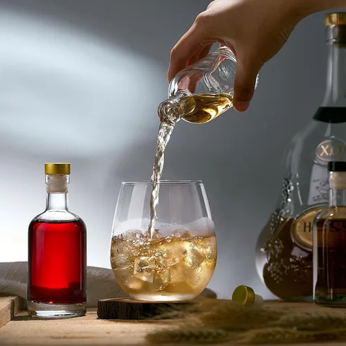 Miniatura 4 de Danmu Paquete de 20 botellas de vidrio con tapas, herméticas de 3 onzas, a prueba de fugas, base gruesa, botellas de vidrio de 3.4 fl oz con corcho
