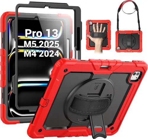 Miniatura 29 de SEYMAC Funda para iPad de 9ª/8ª/7ª Generación Estuche 10.2" 2021-2019, Funda Protectora de Cuerpo Completo Resistente a Prueba de Golpes de Servicio