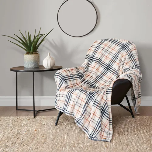 Miniatura 18 de Lucky Brand Camper Plaid Verde Oliva 50"x70" Manta de Felpa Acogedora - Manta de Microfibra Premium para Comodidad y Estilo Lujosos
