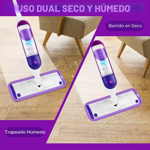 Miniatura 4 de HOMEXCEL Almohadillas de microfibra reutilizables para mopa Swiffer PowerMop, repuestos de almohadillas Power Mop para trapeador de spray