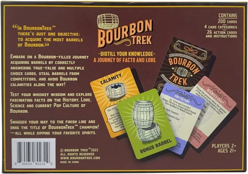 Miniatura 4 de Regalos de Bourbon para hombres, juego de trivia único Bourbon Trek para amantes del whisky Regalos de whisky para hombres Trivia de cultura