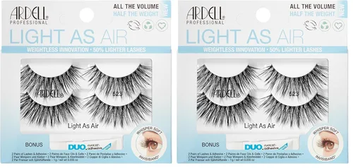 Miniatura 7 de ARDELL Light As Air 523, más un adhesivo DUO Bono, 0.04 oz transparente (paquete de 3)