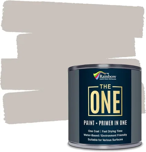 Miniatura 34 de THE ONE Pintura e imprimación todo en uno, negro mate, 8.5 onzas líquidas/250ml, fórmula de 1 capa, decoración fácil de interiores y exteriores