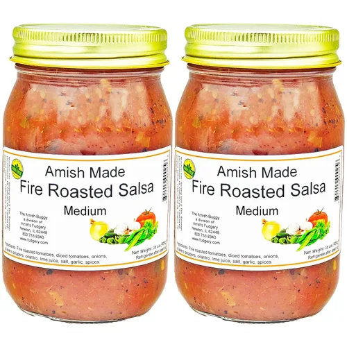Miniatura 28 de Arndts Fudgery Amish Made Salsa Tarros de 2-16 onzas (manzana mediana)