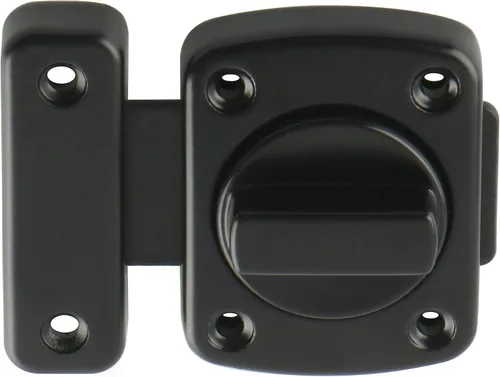 Miniatura 13 de Alise MS220B-2P - 2 pestillos de puerta deslizante, tamaño mediano, seguridad de doble cara, rotación, herrajes para caja de almacenamiento, Negro