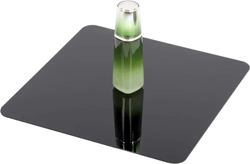 Miniatura 6 de KINJOEK - Mesa elevadora reflectante negra acrílica para fotografía profesional de productos, 12 x 12 pulgadas, 11.8 x 11.8 in, para fotografía