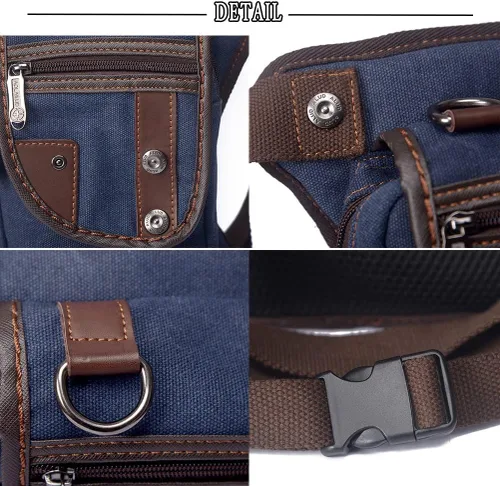 Miniatura 15 de Riñonera táctica al aire libre para hombres y mujeres, bolsa multifuncional para el muslo para motocicleta, bicicleta, senderismo, viajes, pesca