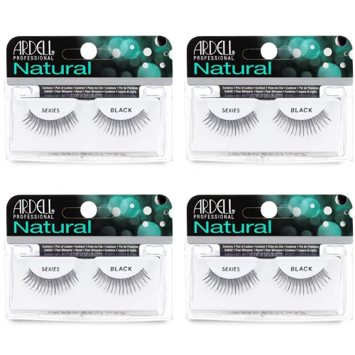 Miniatura 9 de Ardell Pestañas postizas para bebés, ligeras, de aspecto natural, con banda invisible para uso diario, paquete de 4