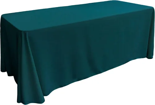 Miniatura 136 de LA Linen Mantel rectangular lavable de popelín de poliéster, resistente a las manchas y a las arrugas, cubierta de mesa 60x84, mantel de tela