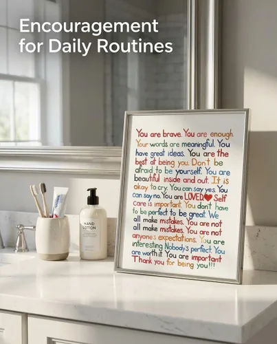 Miniatura 7 de AMERICAN LUXURY GIFTS Arte de Pared Inspiradora Valiente 8×10 – Póster Motivacional Sin Marco de Fondo Negro para Hogar, Oficina, Dormitorio y Aula