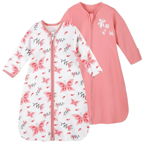 Miniatura 17 de Yoofoss TOG 1.5 - Saco de dormir de forro polar para bebé de 18 a 24 meses con puntos de felpa, manta para bebé con cremallera de 2 vías, saco