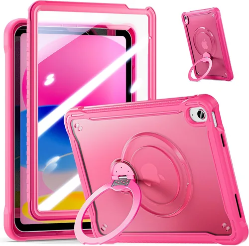 Miniatura 10 de Case for iPad A16 11th Generation 11-inch 2025 & iPad 10th Generation 10.9-inch 2022 with Screen Protector, 360° Rotating Kickstand Handle, Rugged