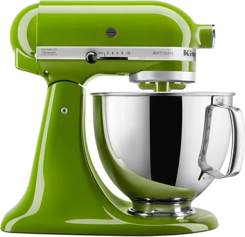 Miniatura 29 de KitchenAid Artisan Series KSM150PS, mezclador de pie con cabezal inclinable de 5 cuartos de galón con escudo de vertido KSM150PS, pistacho