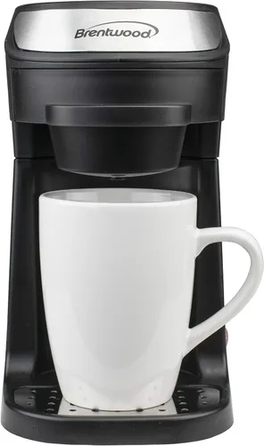Miniatura 2 de Brentwood TS-111BK - Cafetera de una sola porción con taza, 0.0 fl oz, color negro