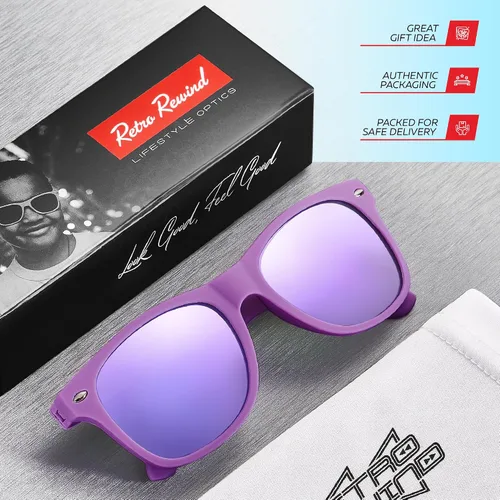 Miniatura 90 de Retro Rewind Lentes de sol para niños y niñas de 3 a 12 años, inastillables, UV400, lentes de sol para niños pequeños
