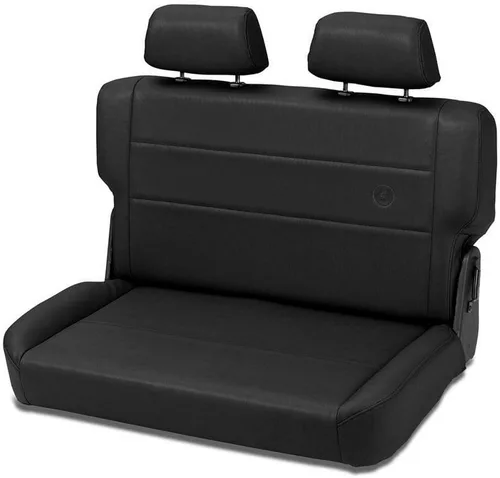 Miniatura 3 de Bestop 3944001 Black Crush Trailmax II Asiento Trasero Plegable y Abatible Trasero - Jeep 1955-1995 CJ5, CJ7 y Wrangler