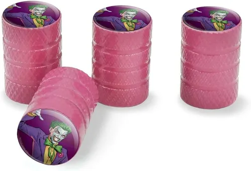 Miniatura 12 de GRAPHICS & MORE Batman Joker Carácter Llanta Llanta Llanta Aluminio Válvula Stem Caps